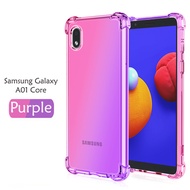 Carristo Samsung Galaxy A01 Core Anti-Shock Case Cover Rainbow Aurora TPU Soft Casing Housing