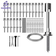 greatbuy666-Wire Trellis for Climbing Plants Outdoor 20-Set Wall Wire Trellis Kit with 5/64"(2mm) X