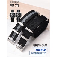 NATO Nylon Canvas Strap Men Suitable Omega Seahorse Speedmaster Butterfly Flying Rolex Meidu Seiko W
