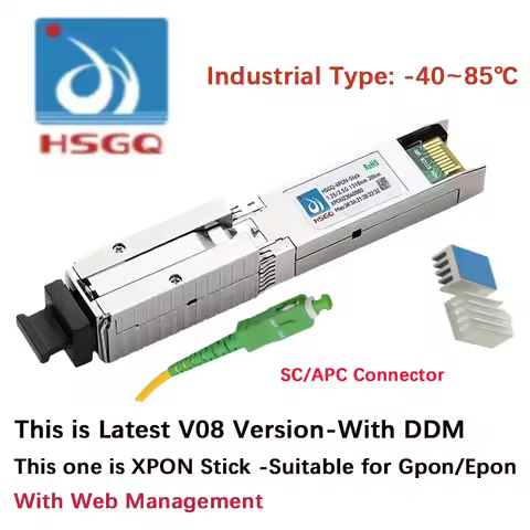 HSGQ Xpon Stick ONU 1.25G/2.5G Pon Stick With MAC PPPoE IPoE HGU SC Connector 1310/1490nm 20KM
