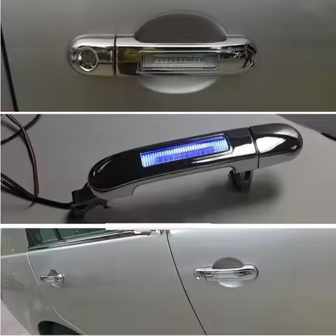 Led Day Ligths Turn Signal Lights 4Door Handle Cover Pusher Fit For Toyota Corolla 2003-2012 Innova