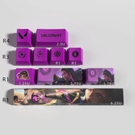 Valorant keycaps sage OEM Profile 10keys PBT dye sub keycaps