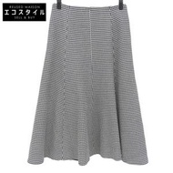二手 Anaï 單色華夫格喇叭裙，女款，白色和黑色，尺寸 36 (10232711270)