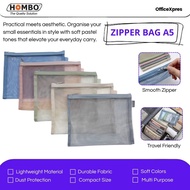 Zipper Bag A5 Pencil Case/ Zipper Map/ Makeup Bag/ Pencil Case/ Zippered Mesh Bag/ A5 Wallet Pouch/