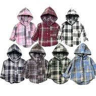 Jacket CHILDREN'S LONG-SLEEVE SHIRT WITH Checkered HAT, high quality felt material, good sun protect