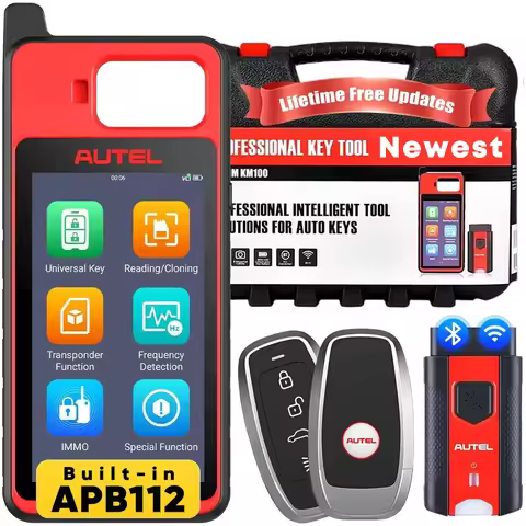 Autel KM100 KM100X KM100E Key Fob Programmer Immobilizer Tool Key Creation IMMO Learning Chip Read W