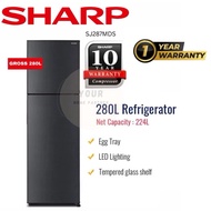 Sharp SJ287MDS 280L 2 Doors Refrigerator Peti Sejuk Fridge