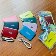 [SG Seller/Stock] Personalised Leather Keychain, ID Ezlink, Lanyard Card Holder | Customised Gift