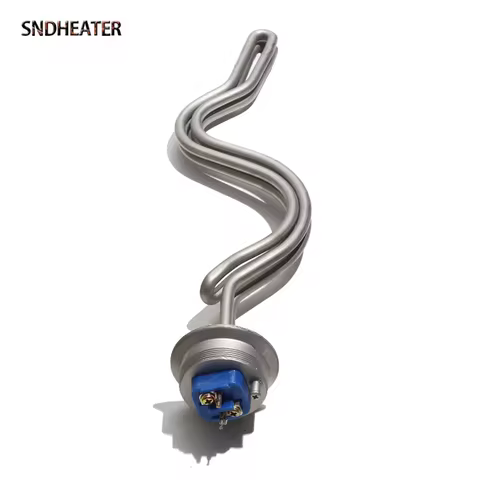 SNDHEATER 240V Tri Clamp Water Heating Element G2 64MM Flange Ground Screw S Type Home Resistance Tu