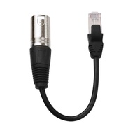 RJ45 Male Network Connector to 3-Pin Mini XLR Male Extension DMX512 Cable Stage Studio Cables Wires 