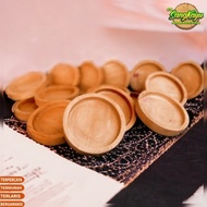 Wood coaster natural Wood coaster 2x10 cm anti-spill model - 10 x 1 cm, mahogany Wood