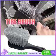 Blooming Tyre Rim Scrub Brush Efficient Cleaning Brush Gray Long Hair Brush Convenient Carpet Brush 