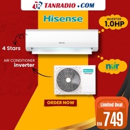 Hisense Air Cond 1HP Inverter 4 Star Blue Fin Auto Clean AI09CBGS Conditioner AC 冷气机