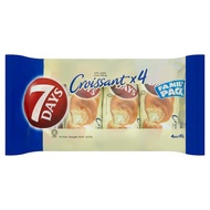 7 DAYS Croissant Vanilla Chocolate With Cream Filling Bread Family Pack 60G X 4