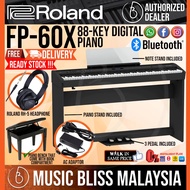 Roland FP-60X 88-key Digital Piano Home Package - Black / White (FP60X / FP 60X)