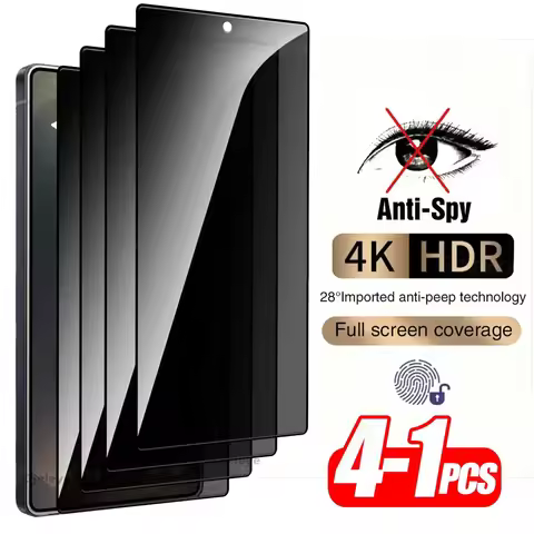 1-4PCS Anti-Spy Tempered Glass For Samsung S25 Ultra S23 S22 S24 Plus S21 S20 FE S10e Note 20 10 Lit