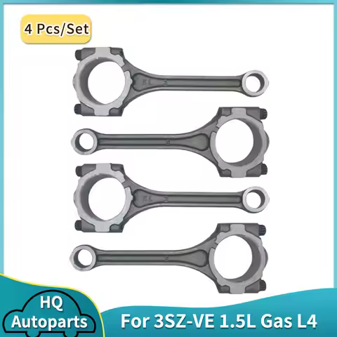 4Pcs Engine Parts Connecting Rod Fit 03-17 3SZ-VE 1.5 L L4 Gas For Toyota AVANZA bB PERODUA DAIHATSU