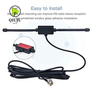 QIUJUU Radio Antenna, 75Ohm Stereo FM Dipole Aerial, Portable Universal Plug Play Aerial Connector R