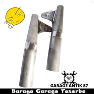 Slongsong shock depan byson kondom shock yamaha bison Motor jadul custom