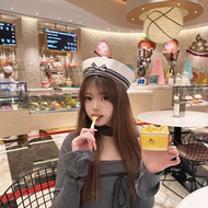 Mũ Thủy Thủ Nữ Thời Trang 2025 Mới Mũ Thủy Thủ Nữ Mũ Thủy Thủ Nữ Có Nơ Mũ Tròn Không Có Viền Mùa Hè