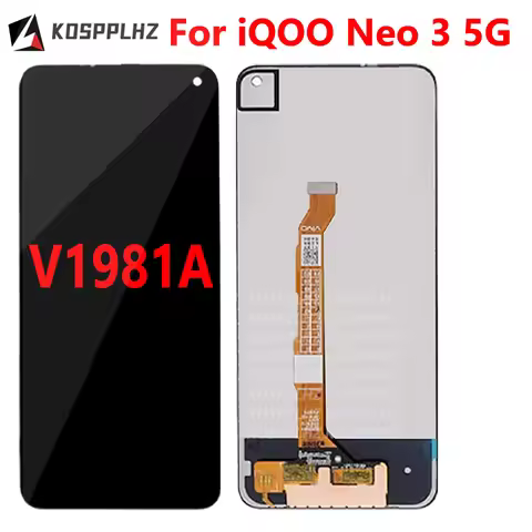 LCD And Touch For iQOO Neo 3 5G Display Screen Front Touch Panel Digitizer Replacement For iQOO V198
