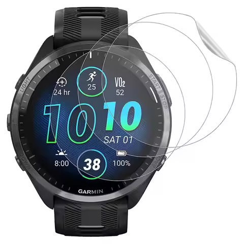 3Pcs Soft Hydrogel Protective Film For Garmin Forerunner 265 265S 965 970 Clear Screen Protector Fil