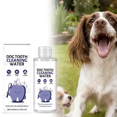 Dog Mouthwash 200ml Dog Dental Water Additive Natural Oral Care Water Additive for Fresh Breath Tart