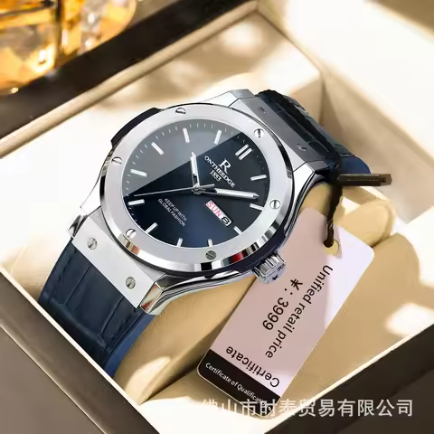 Swiss brand ONTHEEDGE watch luminous waterproof luxury new quartz watch versatile live broadcast hot