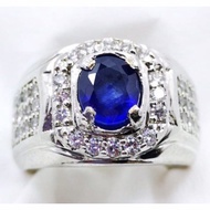 CINCIN BATU BLUE SAFIR ASLI NATURAL AFRIKA