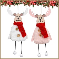 Holiday Animal Decorations Cartoon Elk Tree Ornament Cute Animal Decorations Festive Door Ornament f