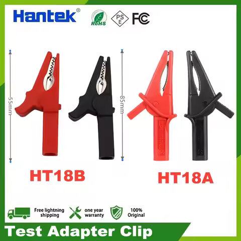 Crocodile Test Adapter Clip Probe Hantek HT18A Probes Pen Test Alligator Banana Insulated Cable for 