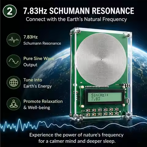 Frequency Generator 7.83hz USB Powered Sound Wave Resonance Device 0.1hz-100000hz Adjustable Calamit