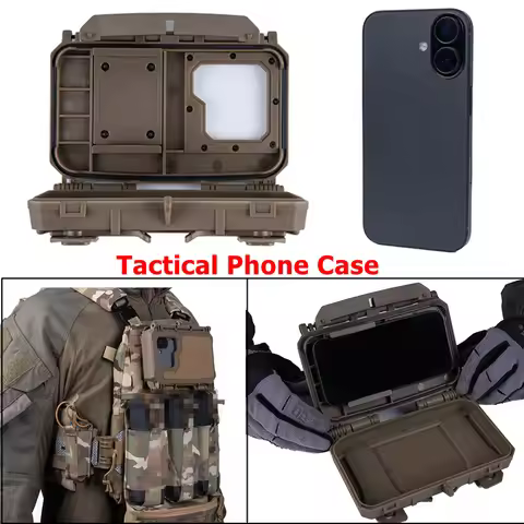 Universal Tactical Phone Case V2 PLUS MOLLE Vest Map GPS Navigation Board Device Holder for Airsoft 