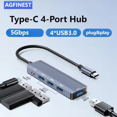 USB Hub Splitter USB C Hub 4 Ports USB Type C to USB 3.0 Hub Adapter for MacBook Pro iPad Pro Samsun
