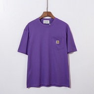 Carhartt Carhartt K87 เสื้อยืด แขนสั้น สไตล์คู่รัก เสื้อไม่มีกระเป๋าหน้า