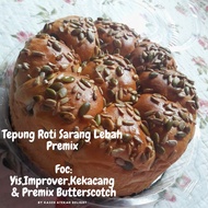 Tepung Premix Roti Sarang Lebah 500g Butterscotch Saf Yis Tepung Roti High Protein Flour Sedap Gebu 