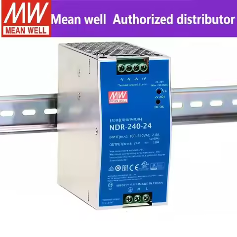 MEAN WELL NDR-240 NDR-240-24 NDR-240-48 240W Single Output Industrial DIN RAIL NDR-240 series