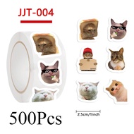 60Pcs Cat Sticker Dog Cartoon Waterproof Sticker Cute Cat Dog Decoration