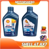 QR CODE SHELL MALAYSIA STOCK AX7 10W40 1L 4T ENGINE OIL MINYAK HITAM OIL FILTER YAMAHA LC135 Y15 Y16