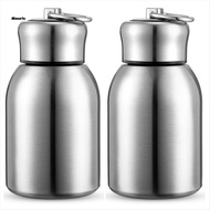 10oz Water Bottle Slim Insulated Thermal Water Bottle Small Vacuum Hot Cold Water Bottle Bulk 2 Pcs