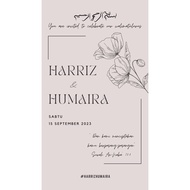 Digital Wedding Card / Kad Kahwin Digital / E-Card Wedding ( 3 PAGES )