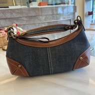 *SHIHNA名牌精品* Burberry Blue Label 丹寧異素材拼接肩背包