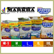 ∯ ┛ ✜ LAMPEIN JUMBO PACK DIAPER PANTS & TAPE (NEWBORN -3XL)