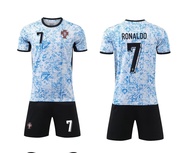 24-25 Portugal Away No. 7 Club Soccer Jersey Kids Set Sizes 14–3Xl