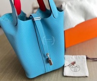 Hermes Picotin 18 雙拼色 Bleu du Nord(北方藍)/Rouge De Coeur(愛心紅) [NEW]