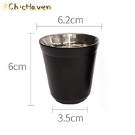 ChicHaven Cốc Espresso hai lớp bằng thép không gỉ 80ml cốc cà phê Nespresso Pixie cách nhiệt Cốc giữ