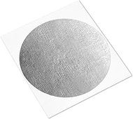 3M 425 CIRCLE-1.625"-250 Shiny Silver Aluminum/Acrylic Adhesive Tape Aluminum Foil Tape - 65-300 deg