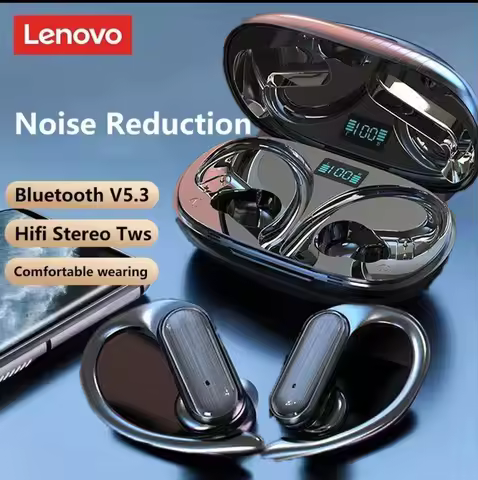 Lenovo Wireless Bluetooth Headset HD Sound Quality Stereo Universal Headset Touch Light Mini High Qu