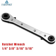 Efficient Ratchet Wrench for HVAC Service Straight Design Square Service Valves