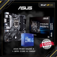 INTEL CORE i5-10400F + ASUS PRIME B460M-A LGA1200 mATX Motherboard